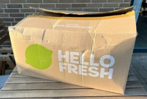 HelloFresh måltidskasse papkasse